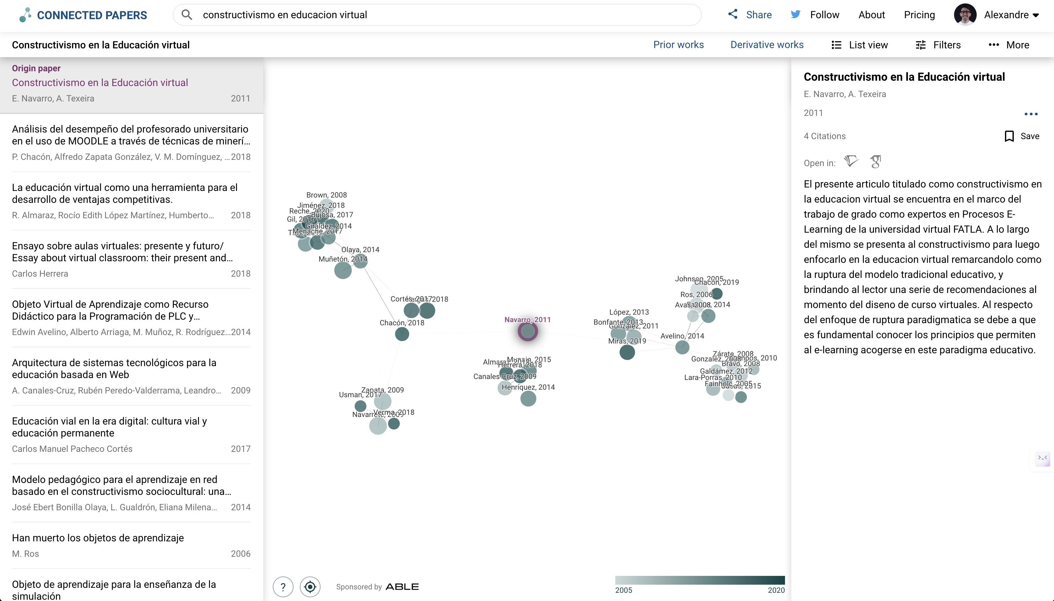 Explorando el conocimiento académico con Connected Papers: una herramienta para la investigación eficiente